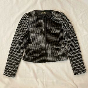 Maude Black & White Tweed Blazer Size Small